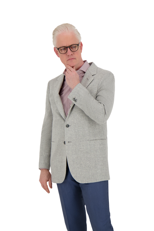 Jacket San Francisco grey Cashmere and Silk