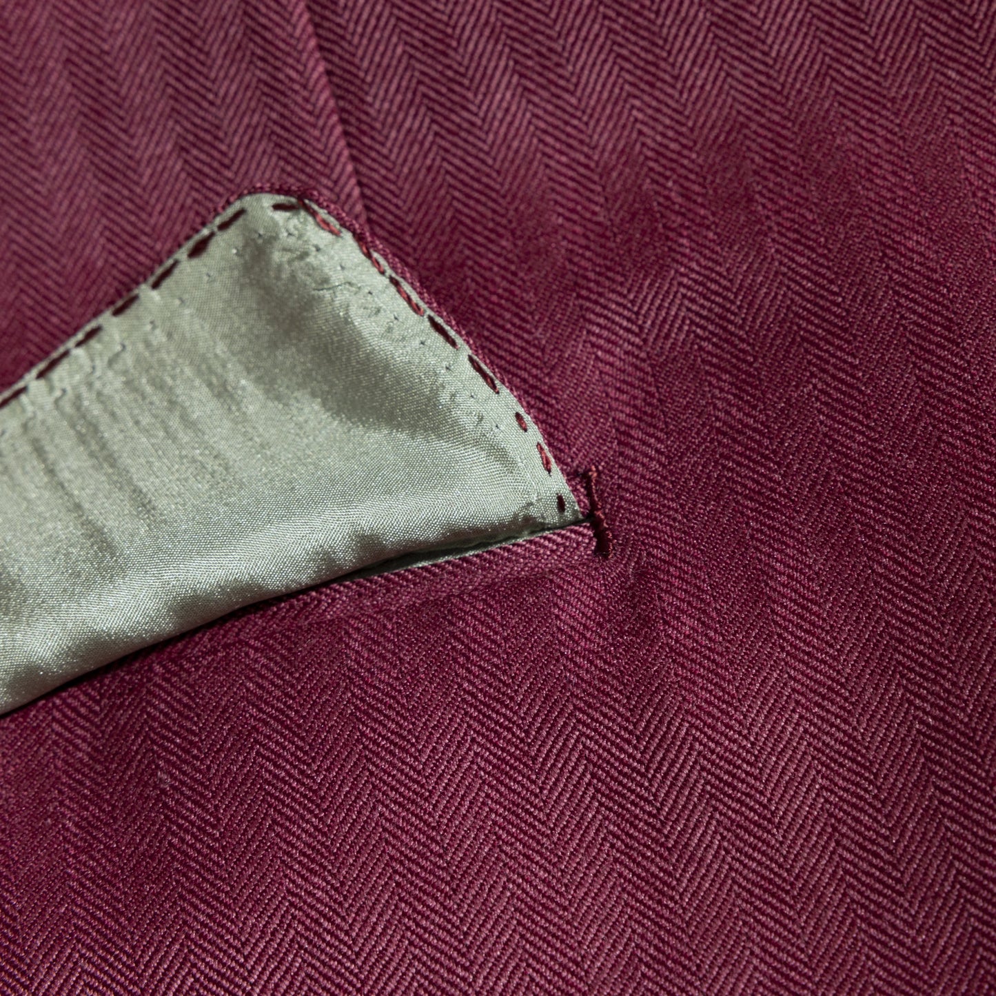 Jacket Nanjing purple Cashmere and Silk herringbone