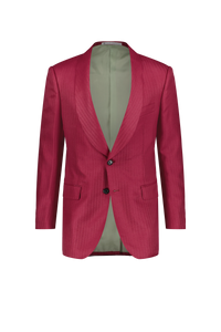Jacket Nanjing purple Cashmere and Silk herringbone