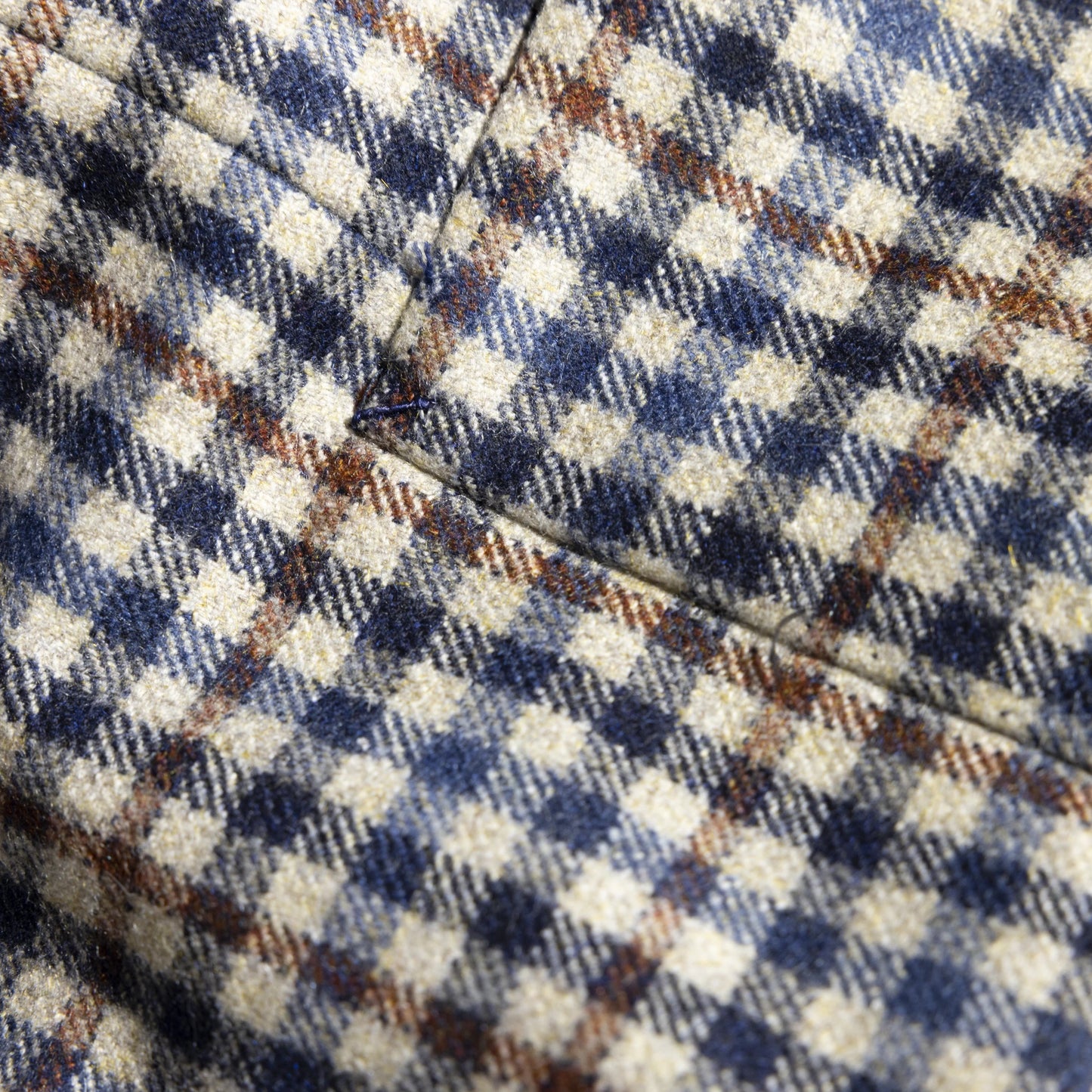 Jacket San Jose blue and brown Cashmere, Mohair and Silk gun club