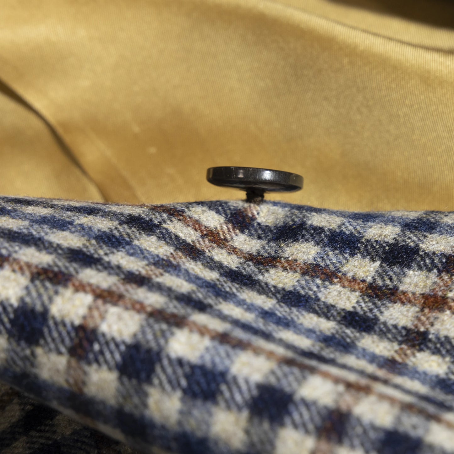 Jacket San Jose blue and brown Cashmere, Mohair and Silk gun club