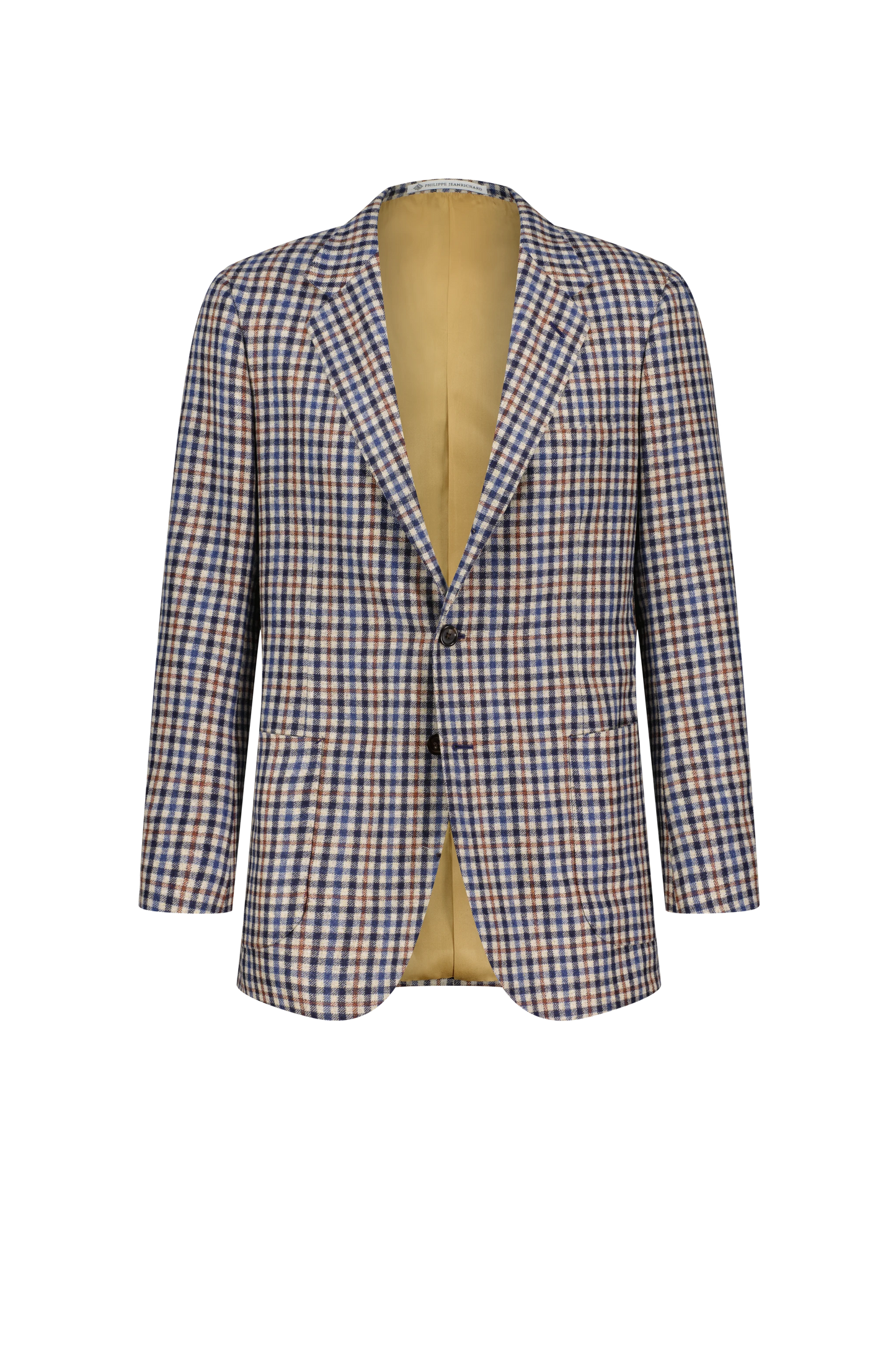 Jacket San Jose blue and brown Cashmere, Mohair and Silk gun club