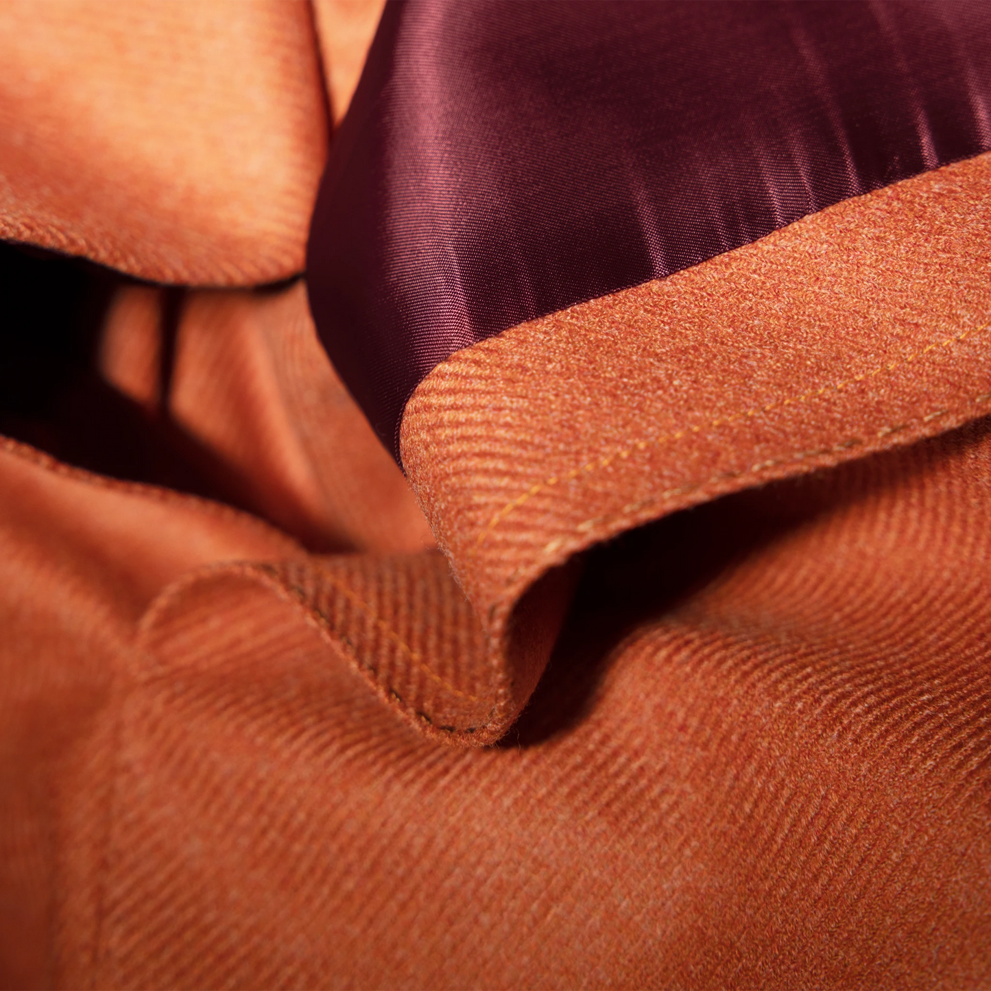 Jacket Manila orange Wool and Cashmere