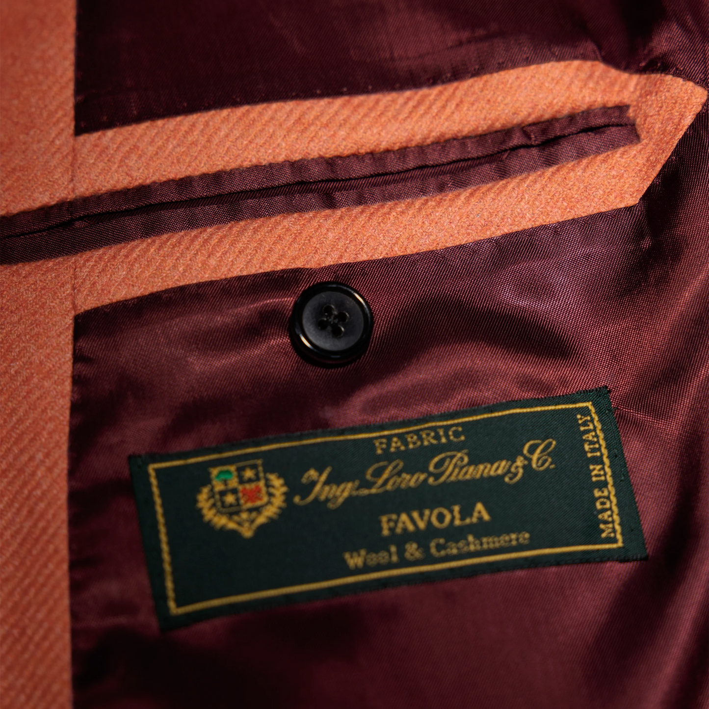 Jacket Manila orange Wool and Cashmere
