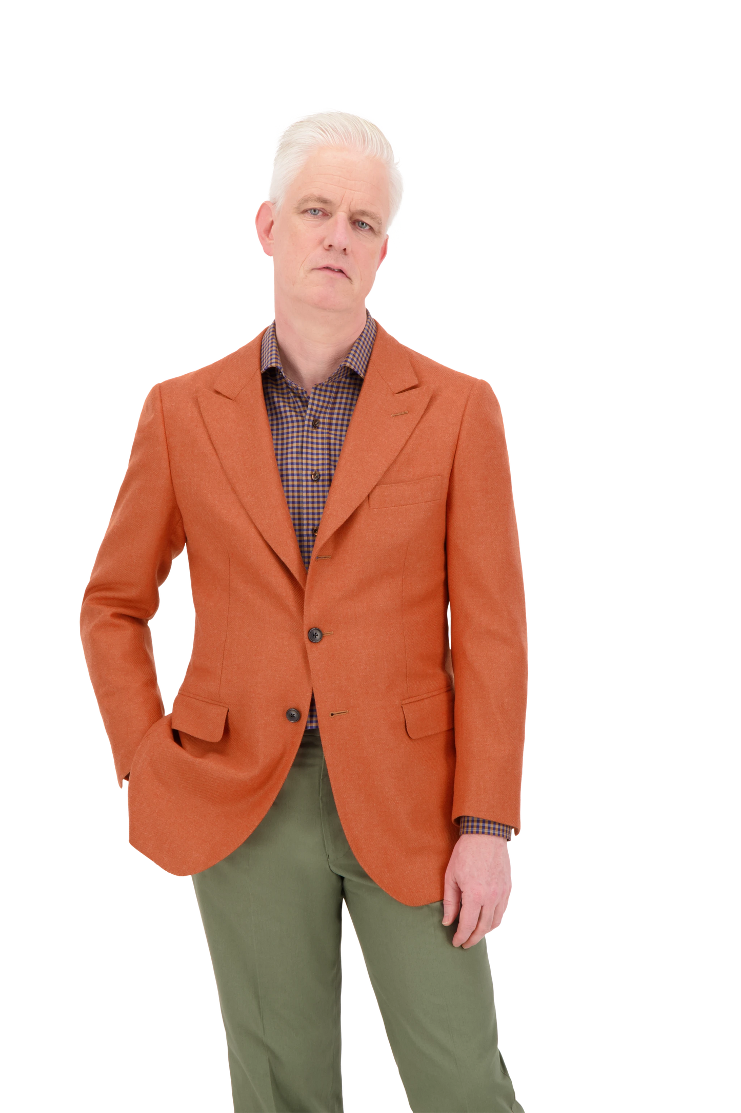 Jacket Manila orange Wool and Cashmere