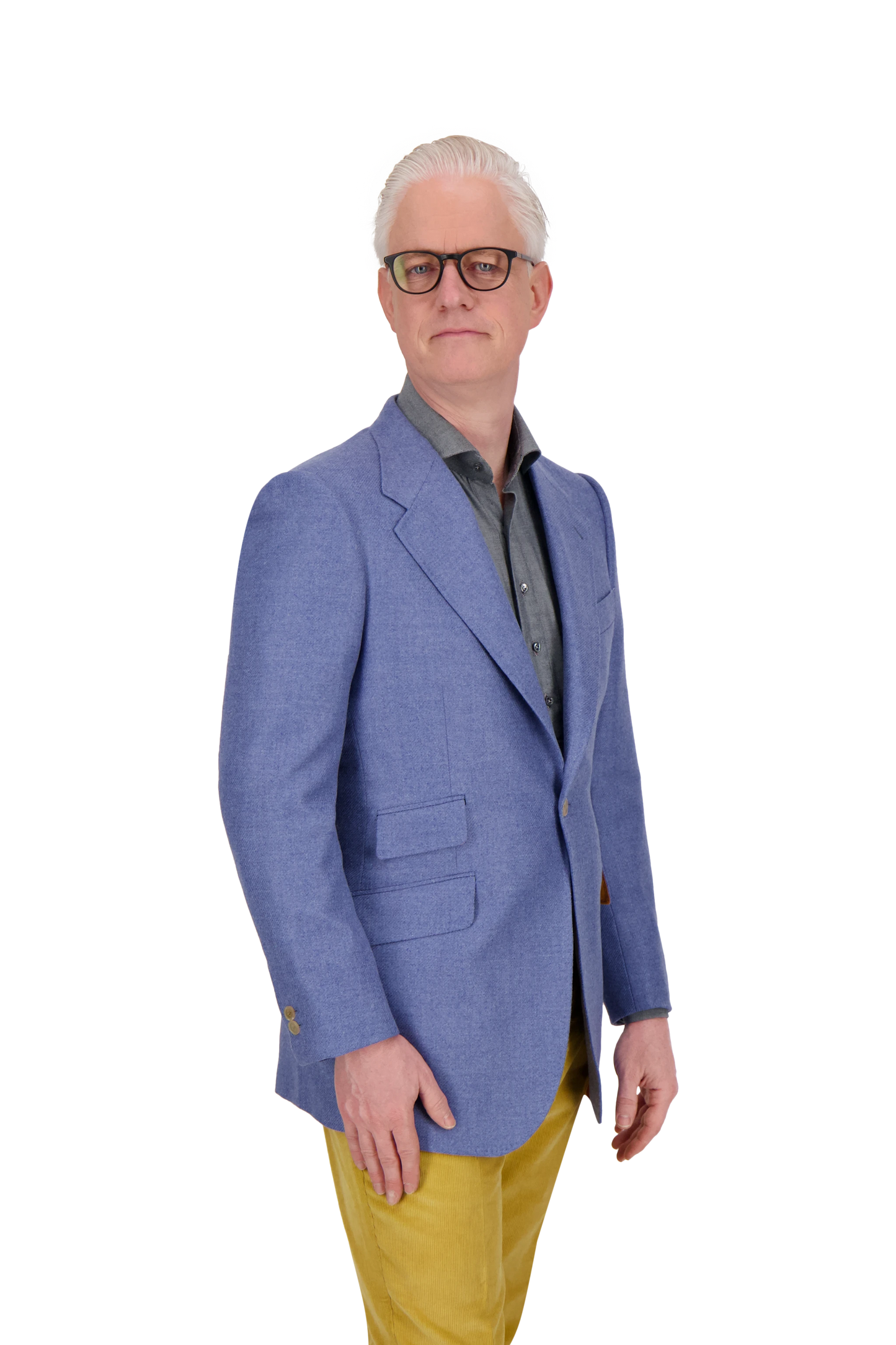 Jacket Fukuoka light blue Wool and Cashmere