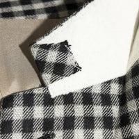 Jacket Nantong black and white Cashmere and Vicuna Shepherd’s check