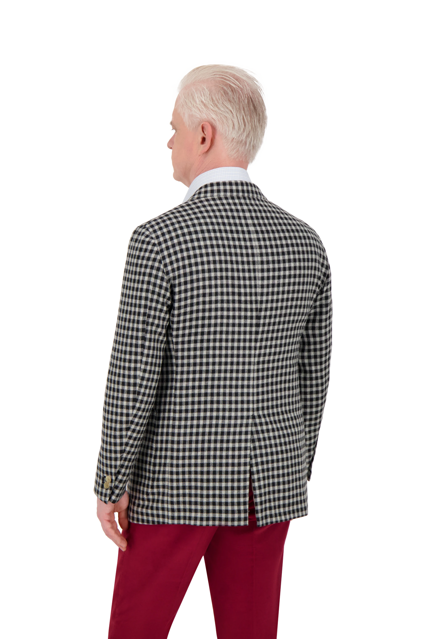 Jacket Nantong black and white Cashmere and Vicuna Shepherd’s check