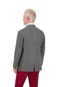 Jacket Nantong black and white Cashmere and Vicuna Shepherd’s check
