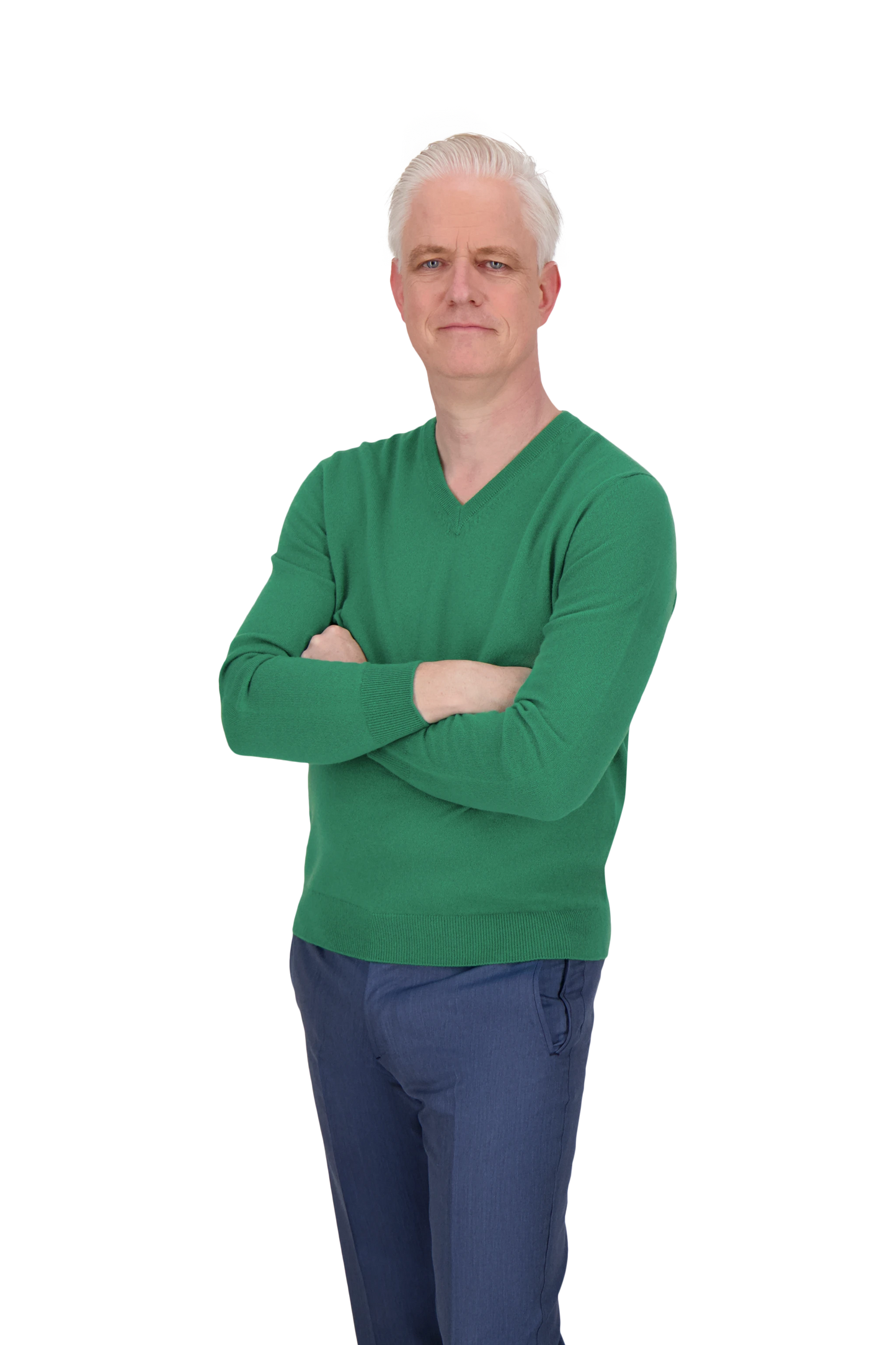 Knitwear Porto Cervo smeraldo green V-Neck Cashmere