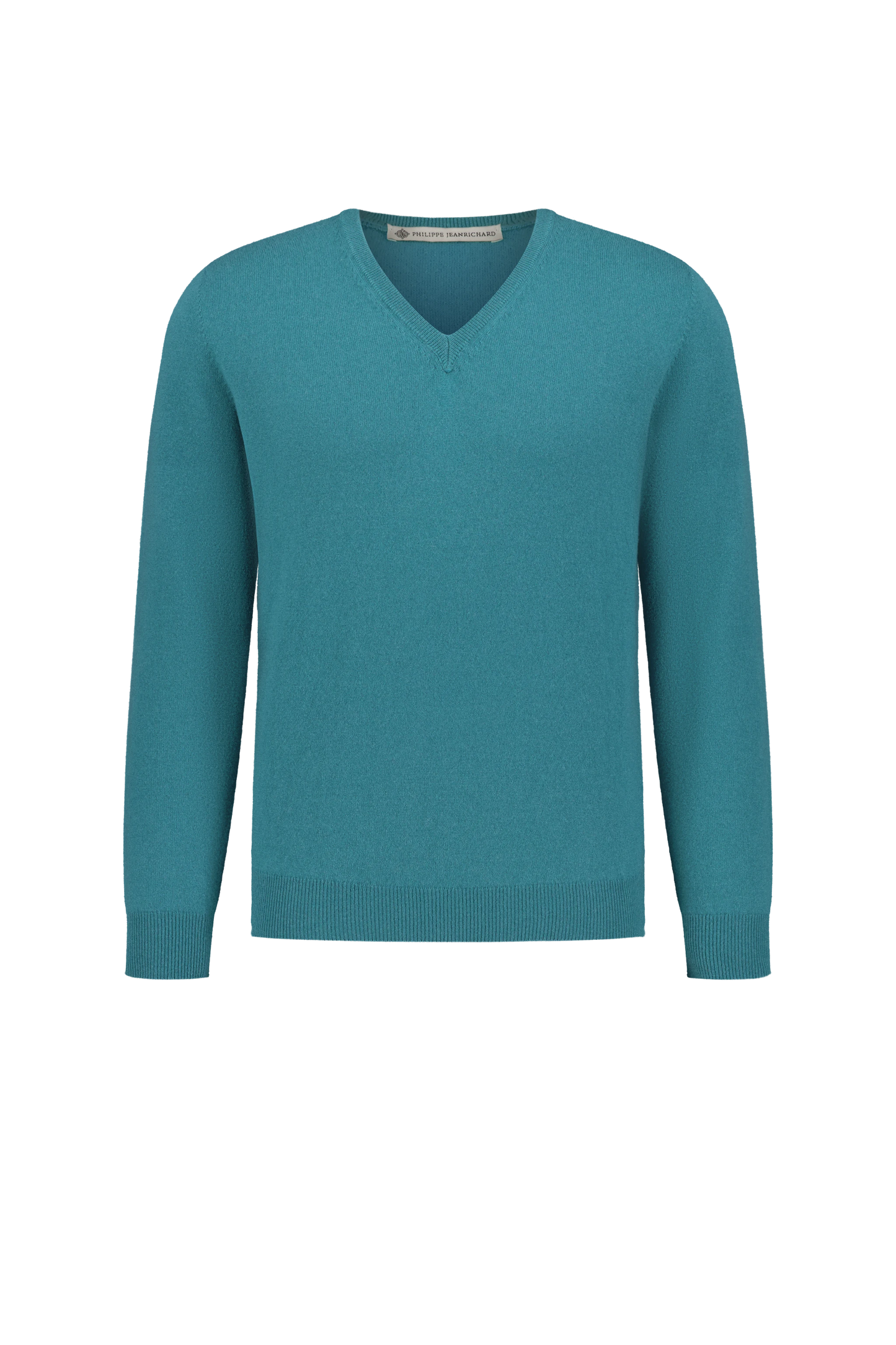 Knitwear Gladstone teal V-Neck Cashmere