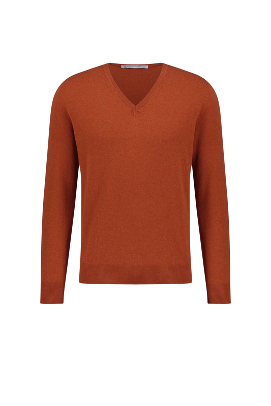 Knitwear Alhambra ochre V-Neck Cashmere