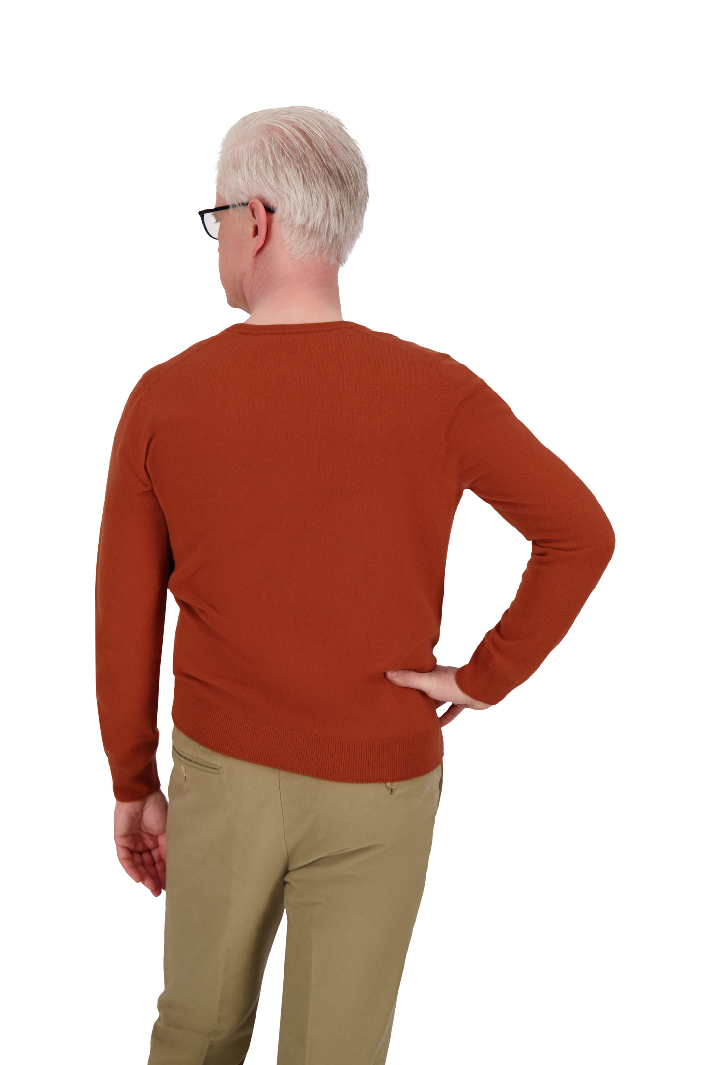 Knitwear Alhambra ochre V-Neck Cashmere