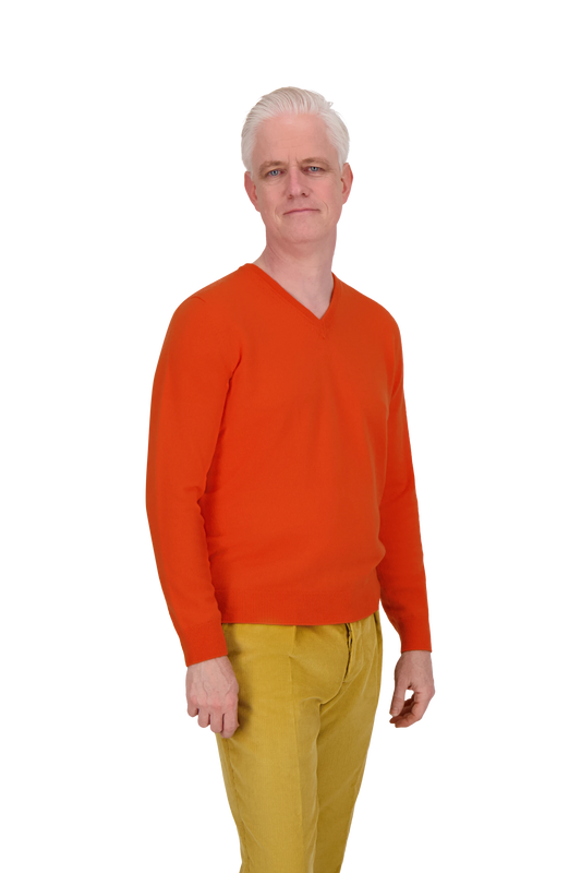 Knitwear Bielefeld poppy V-Neck Cashmere