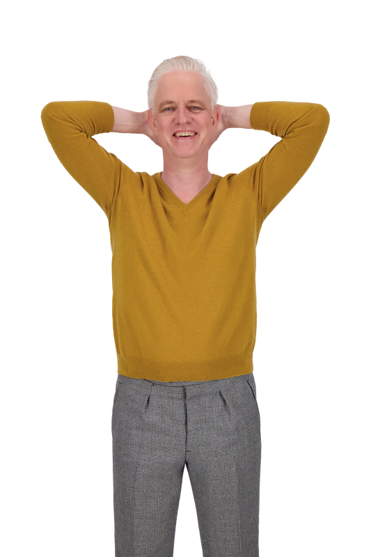 Knitwear New Orleans gold V-Neck Cashmere
