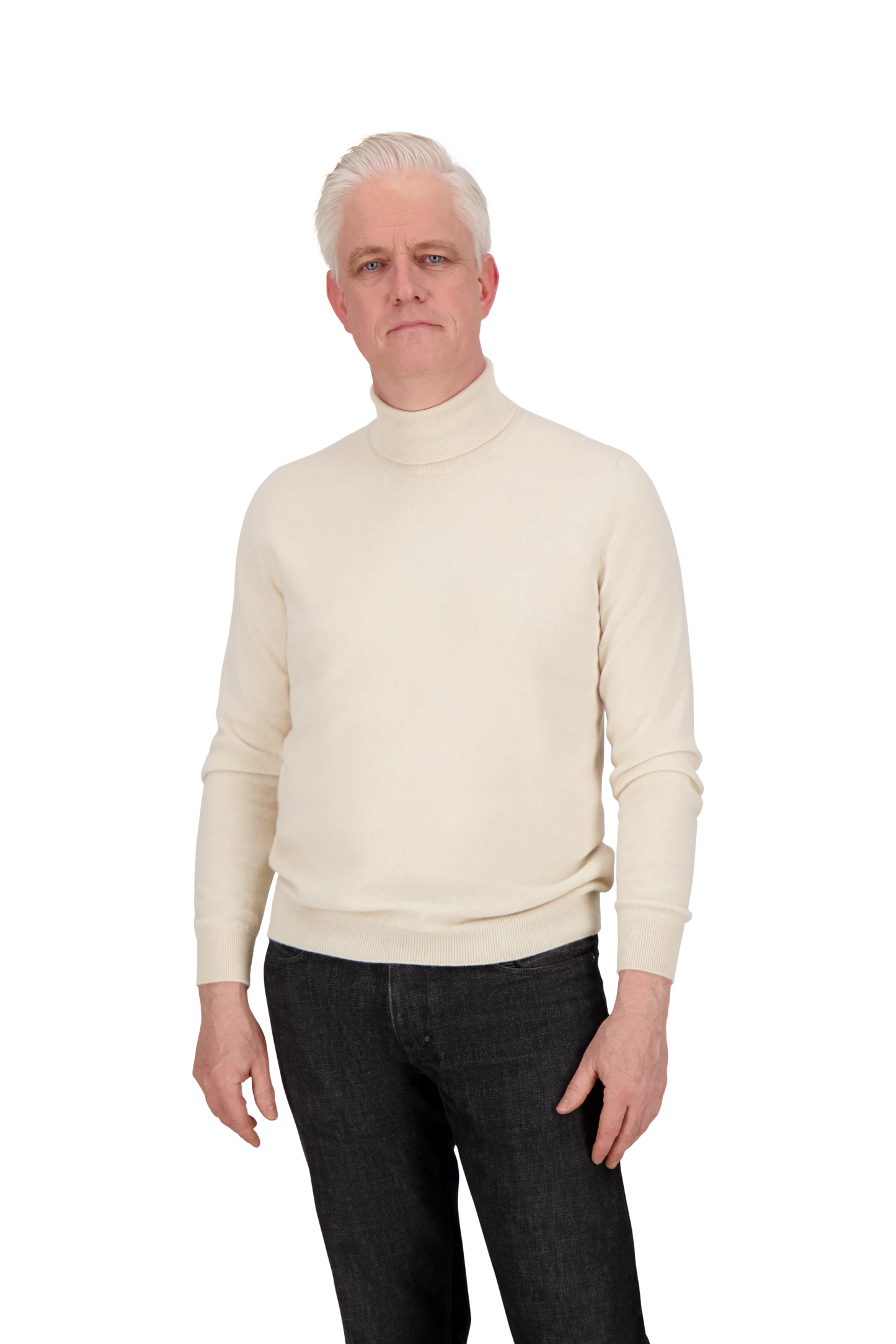 Knitwear Pisa creme turtleneck Cashmere