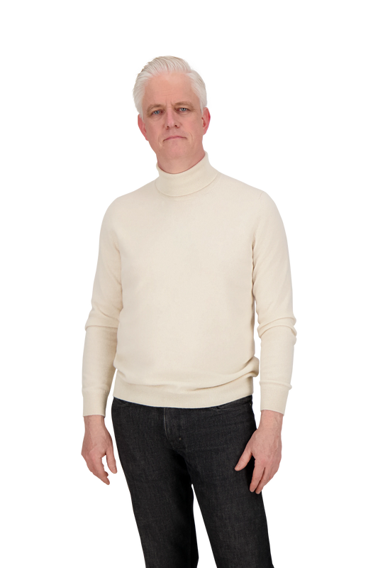 Knitwear Pisa creme turtleneck Cashmere