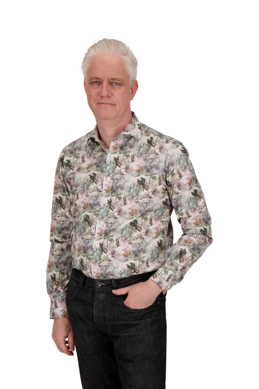 Shirt Paris Swiss Cotton bird print