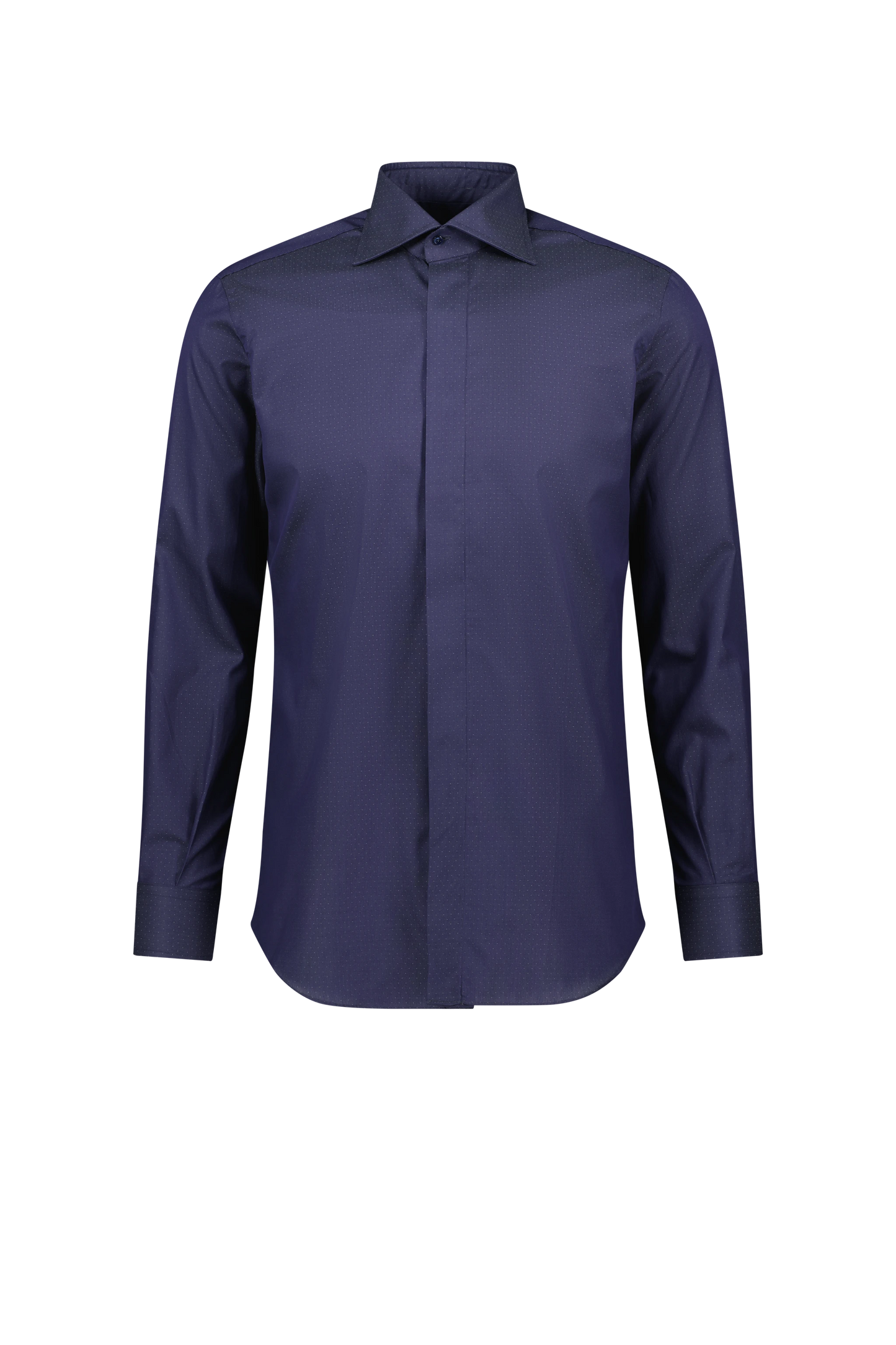 Shirt Delhi navy Swiss Cotton Chambray