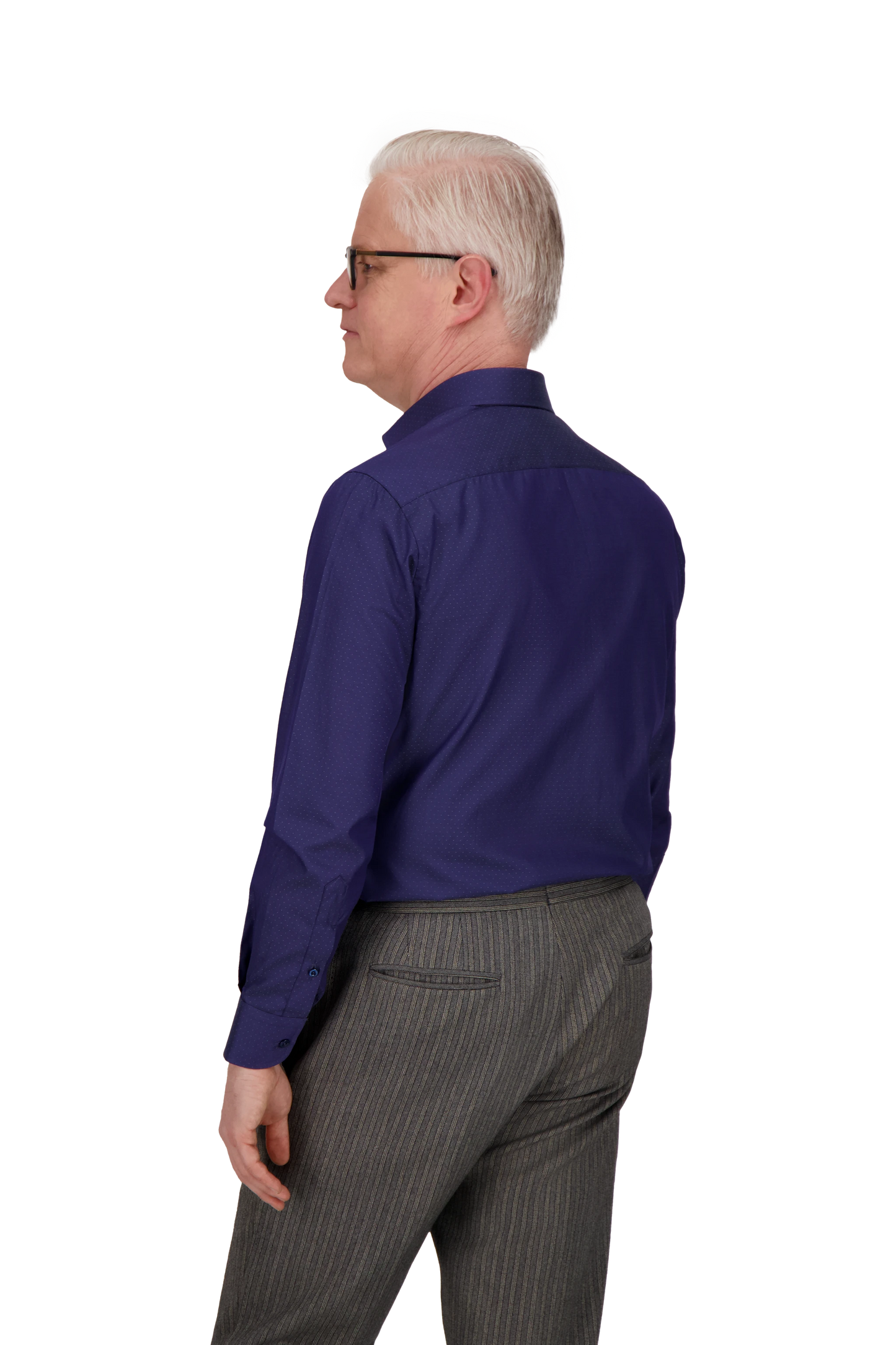 Shirt Delhi navy Swiss Cotton Chambray