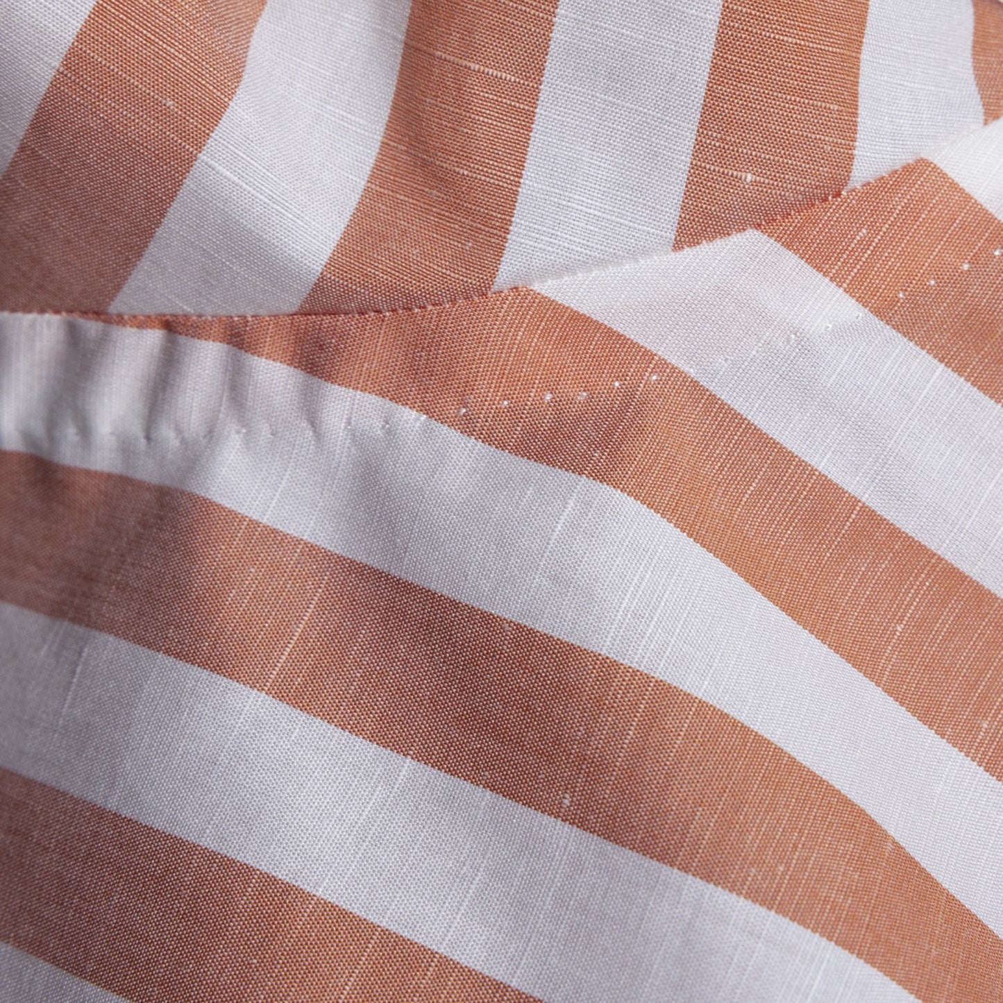 Shirt Tianjin red Swiss Cotton and Linen stripe