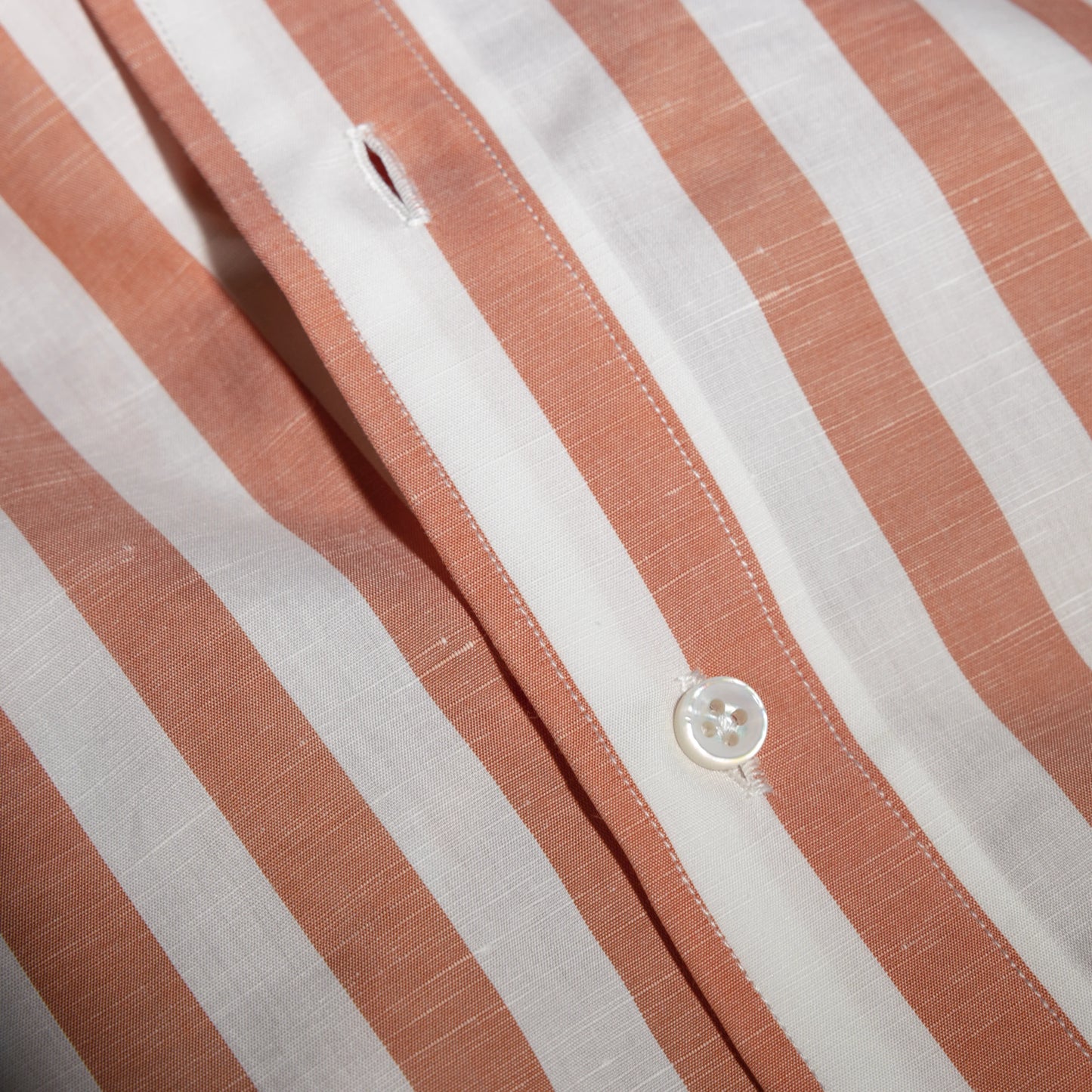 Shirt Tianjin red Swiss Cotton and Linen stripe