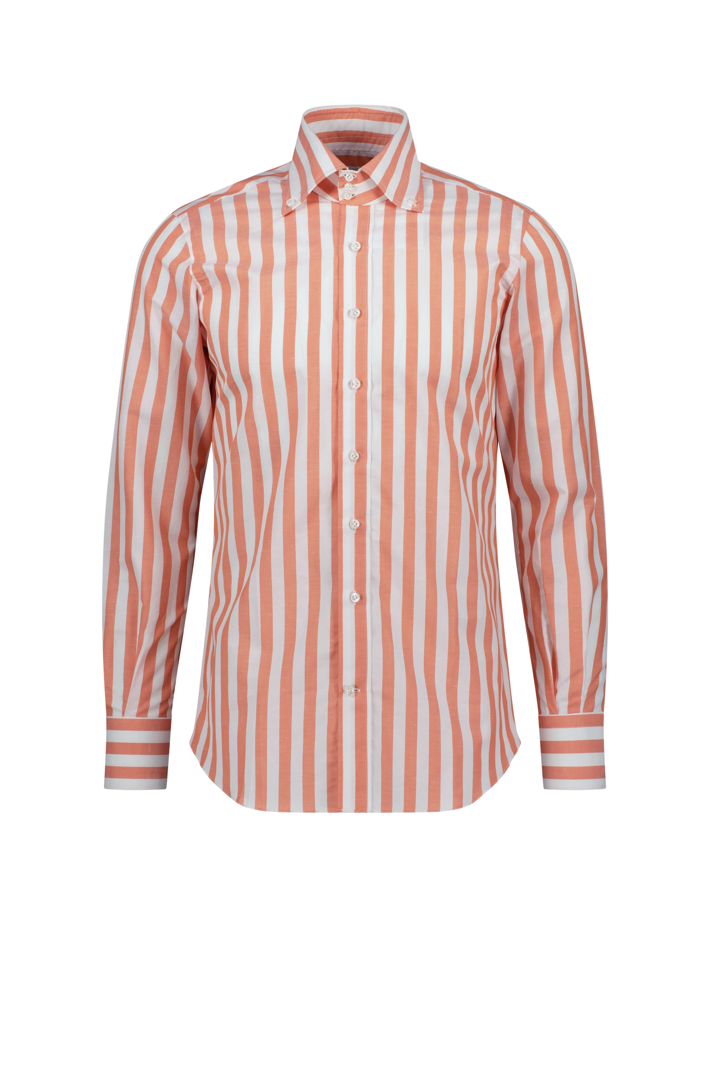 Shirt Tianjin red Swiss Cotton and Linen stripe