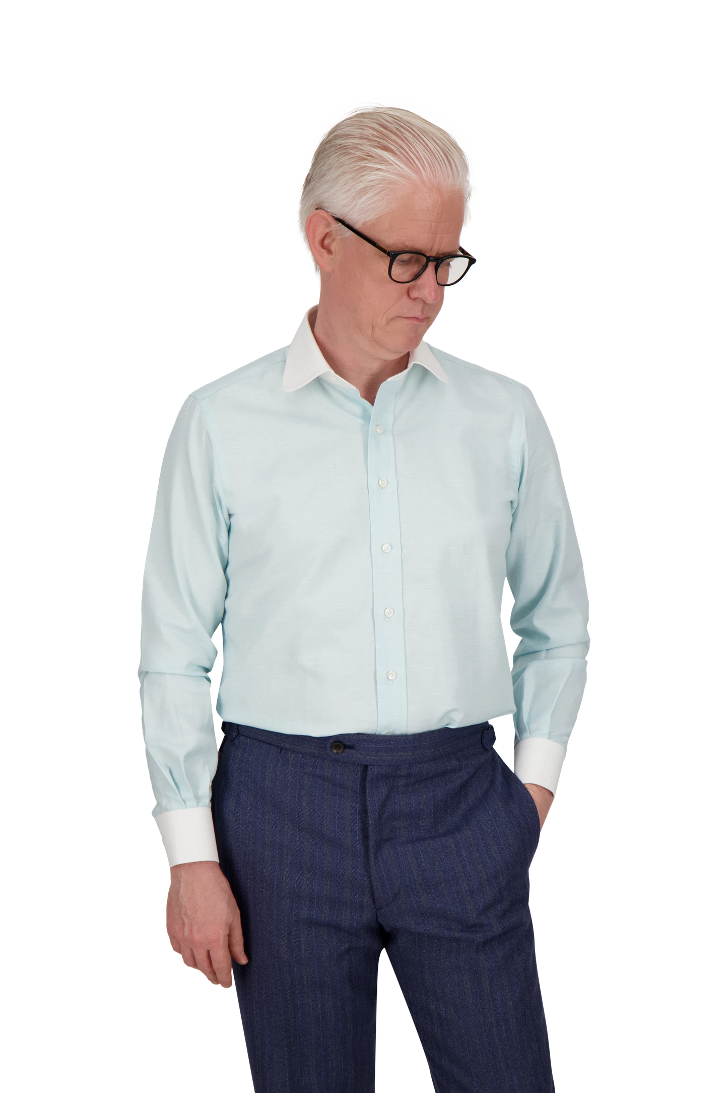 Shirt Baltimore Winchester green Swiss Cotton and Linen Flannel