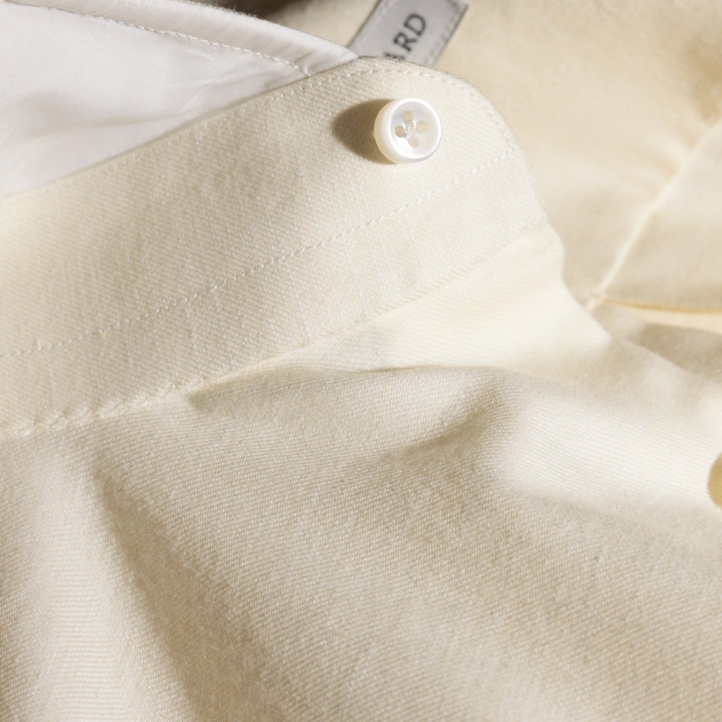 Shirt Tel Aviv yellow Swiss Cotton and Linen Flannel