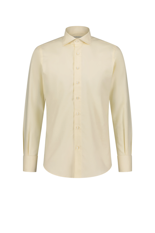 Shirt Tel Aviv yellow Swiss Cotton and Linen Flannel