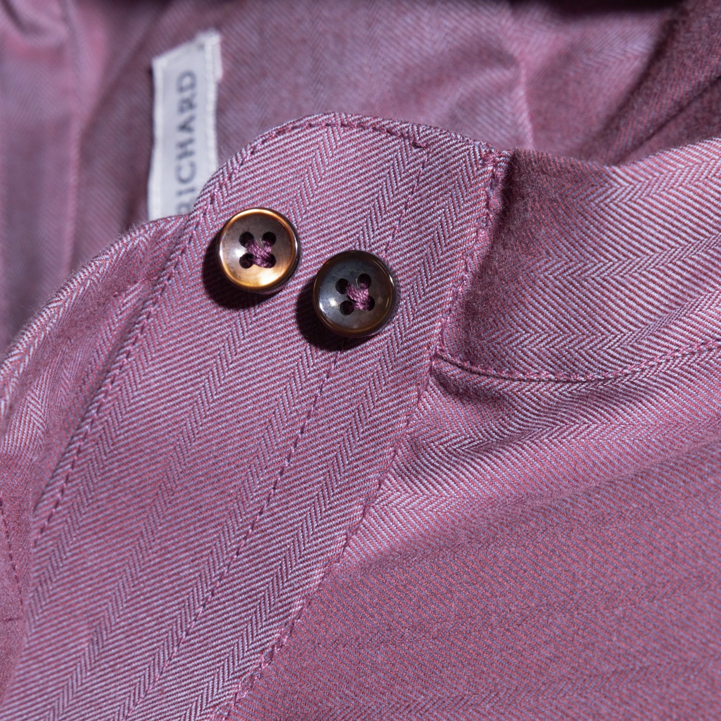 Shirt Indianapolis lilac Swiss Cotton Flanell herringbone