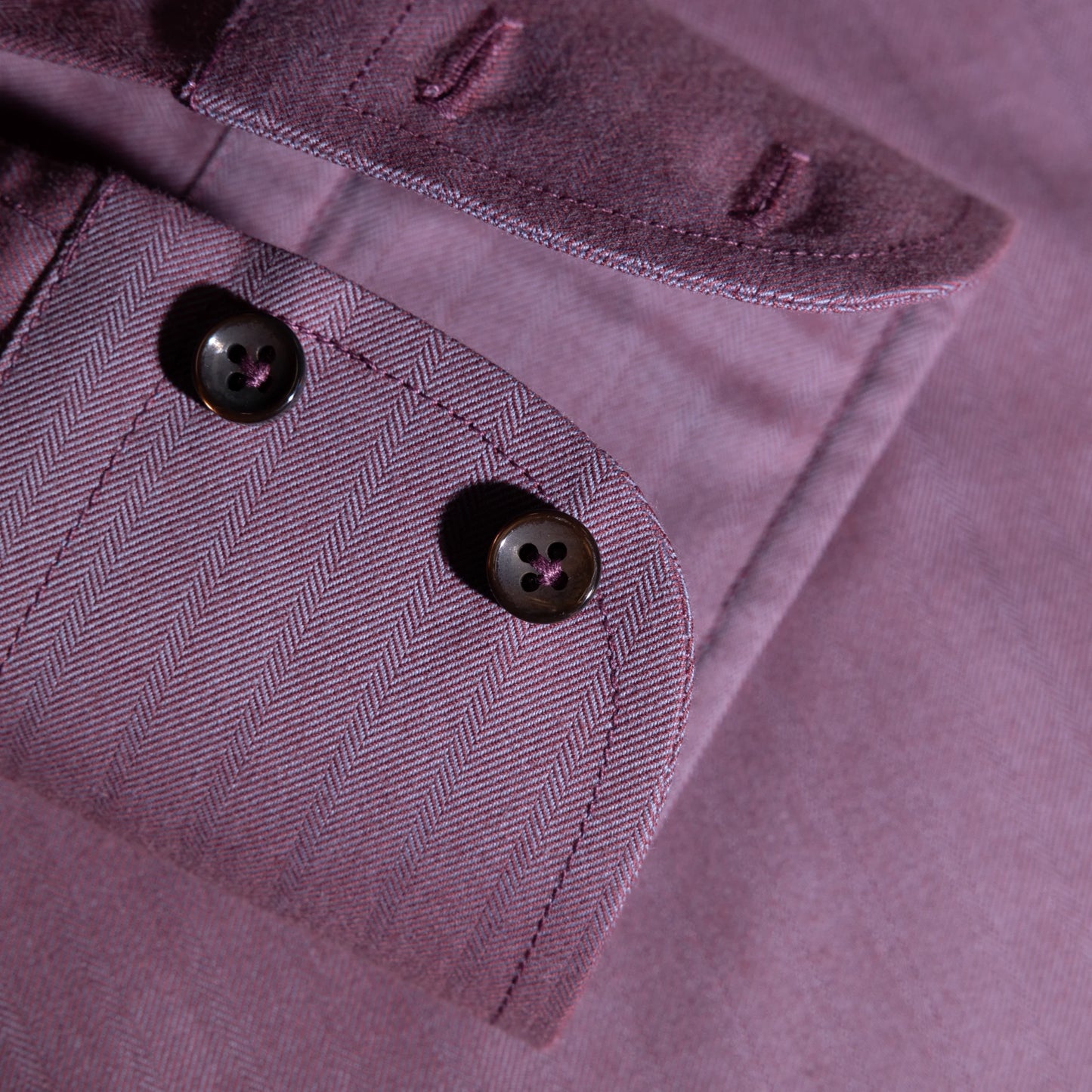 Shirt Indianapolis lilac Swiss Cotton Flanell herringbone