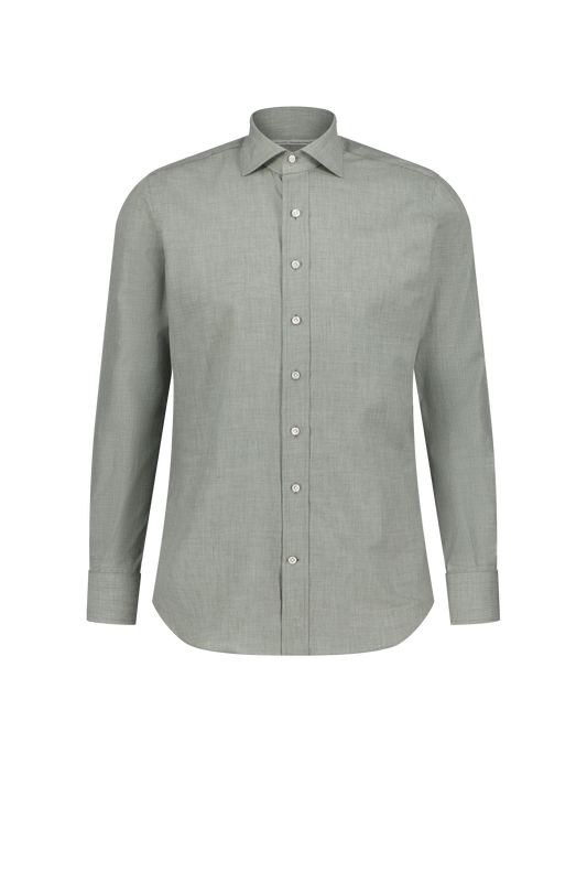 Shirt Geneva green Swiss Cotton and Cashmere