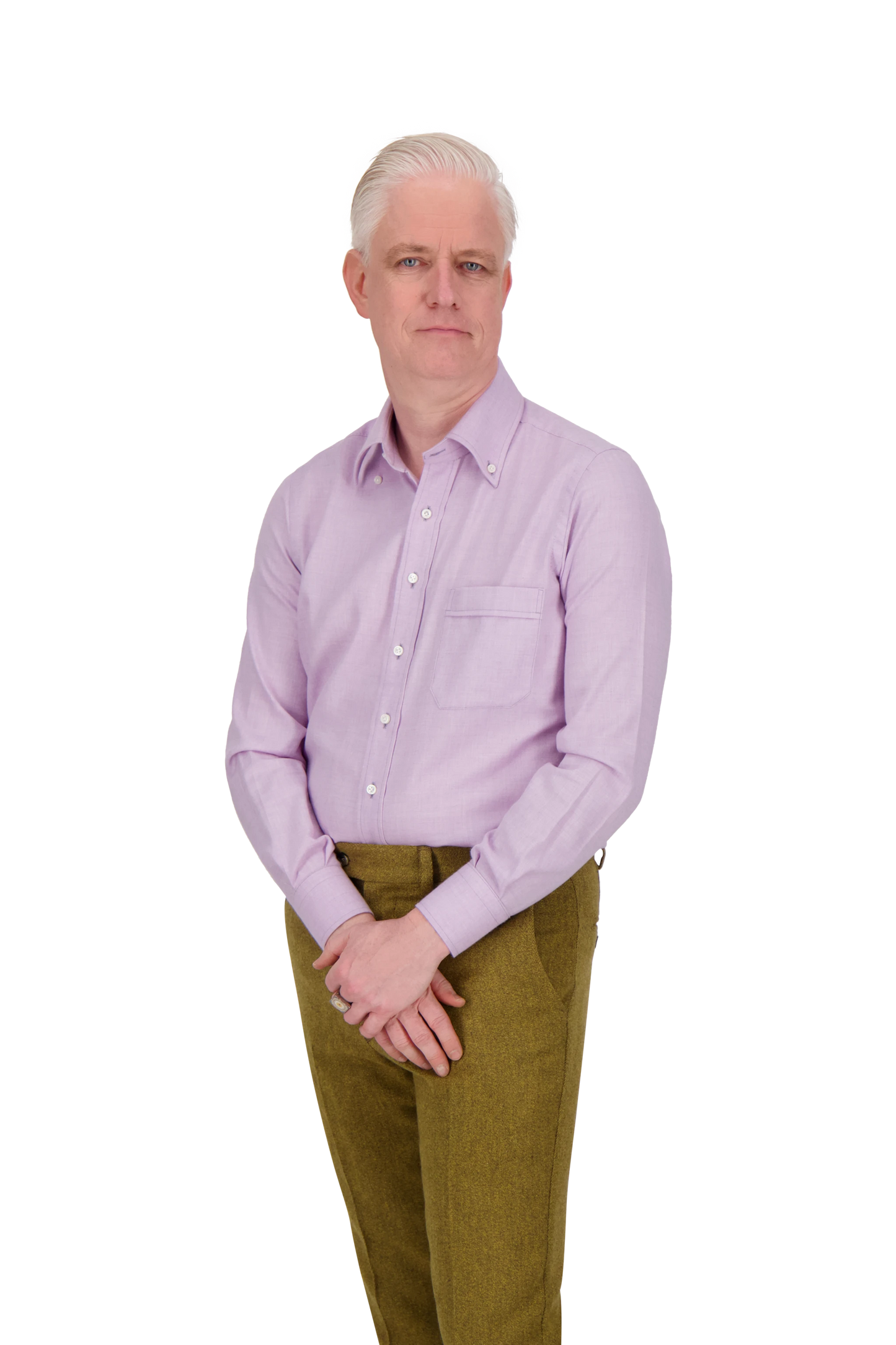 Shirt Warsaw purple Swiss Cotton and Cashmere