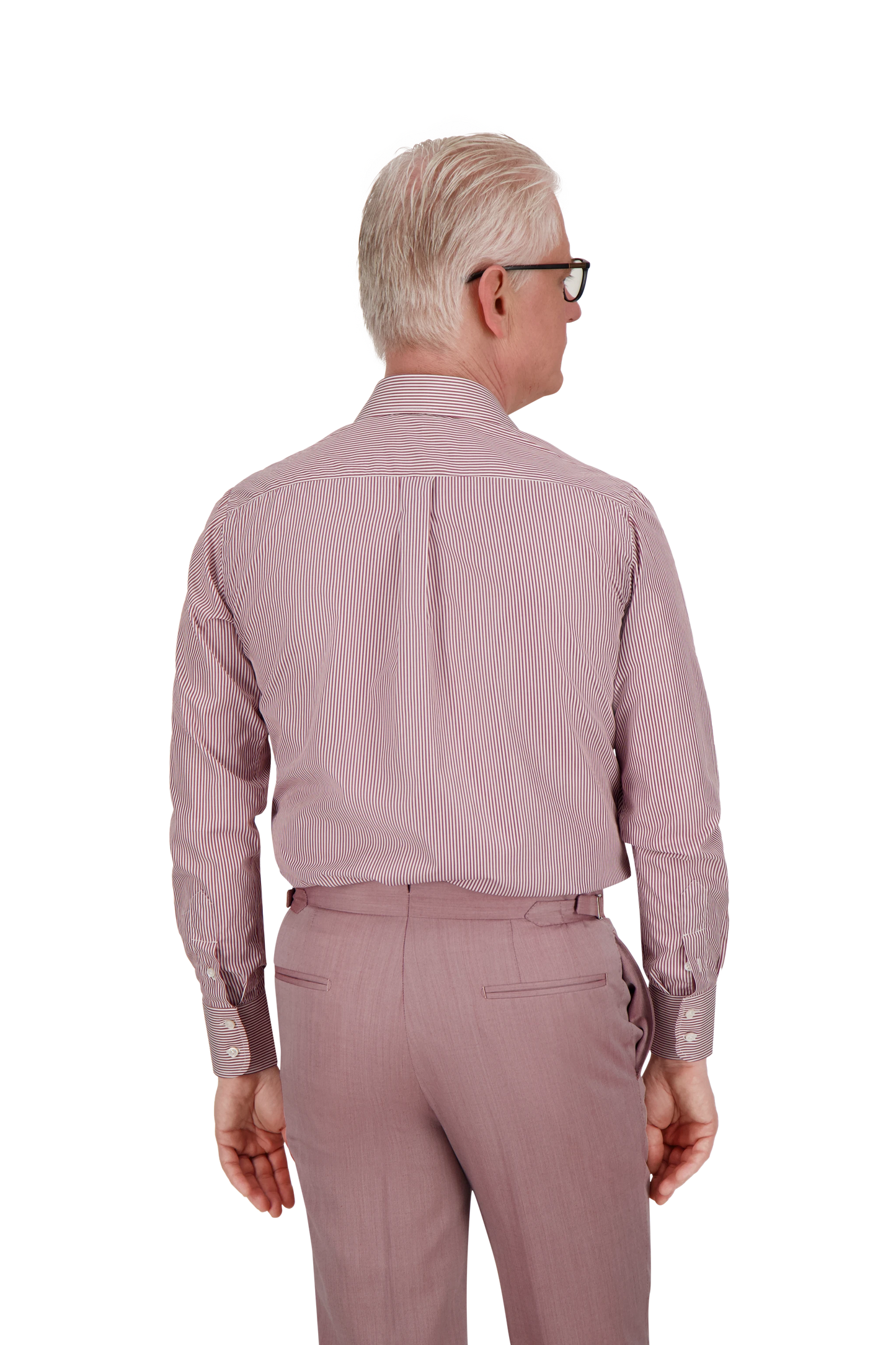 Shirt Raleigh red 170/2 Swiss Cotton stripes