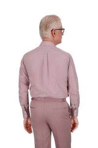Shirt Raleigh red 170/2 Swiss Cotton stripes