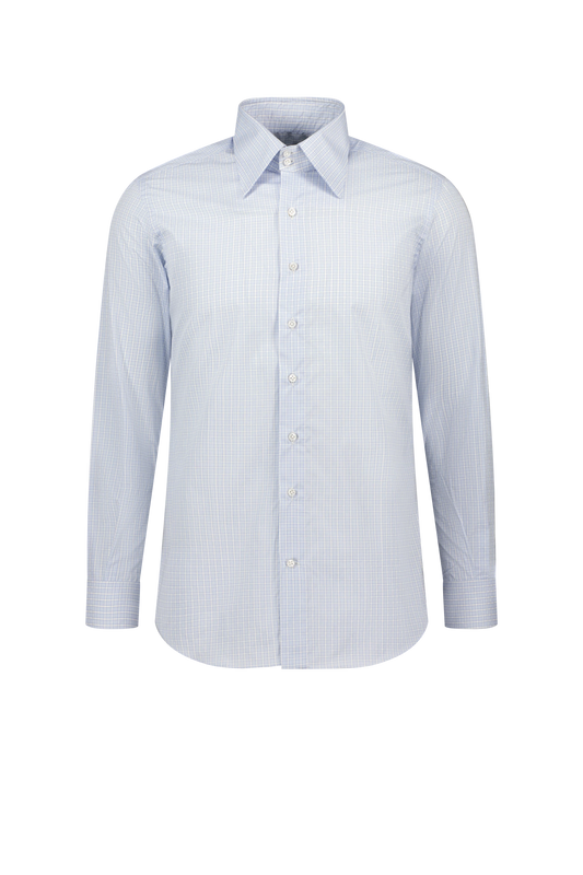 Shirt Harbin light blue 170/2 Swiss Cotton dobby