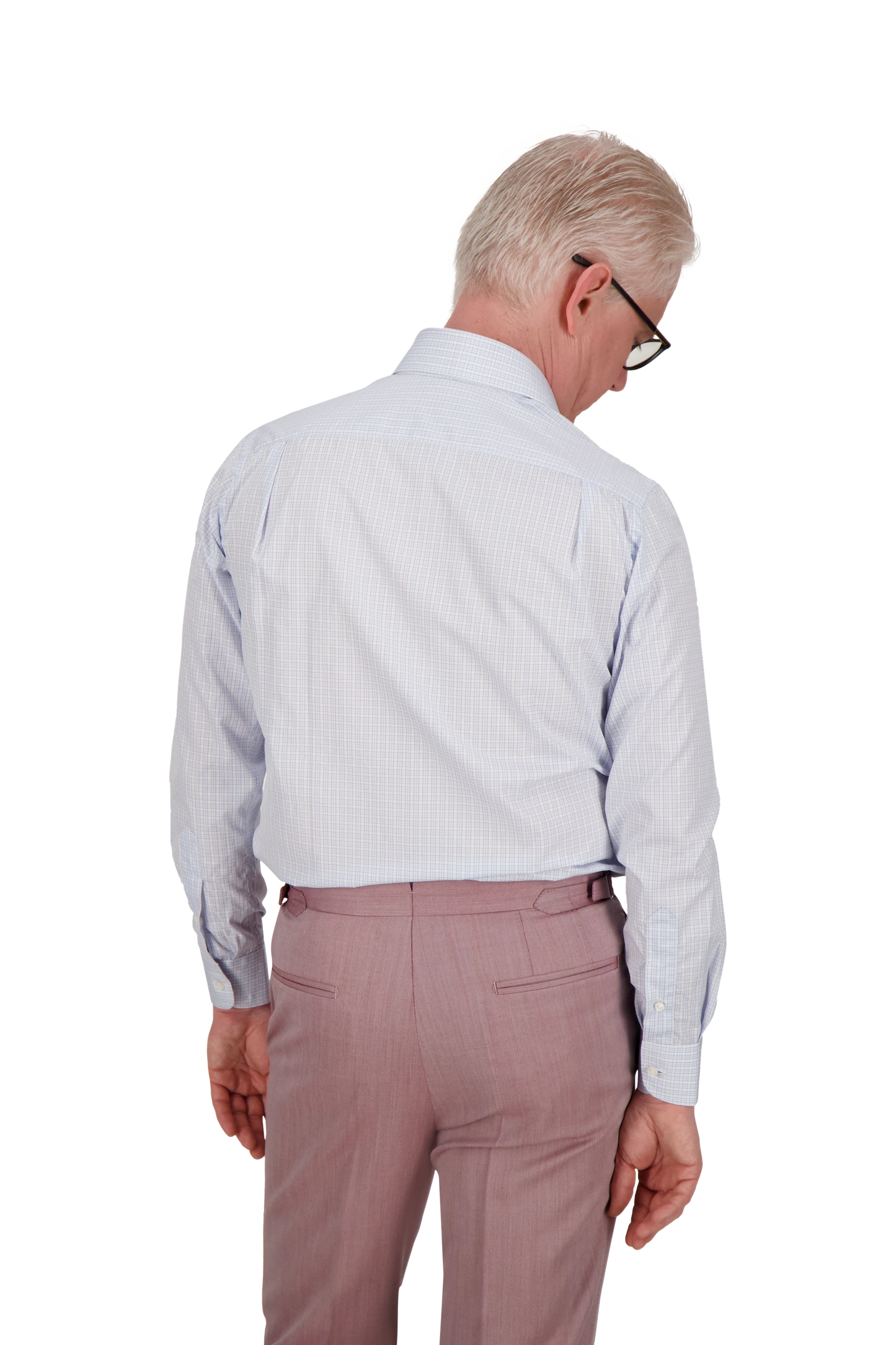 Shirt Harbin light blue 170/2 Swiss Cotton dobby