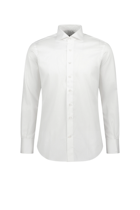 Shirt Bridgeport white 170/2 Swiss Cotton zephir stripes
