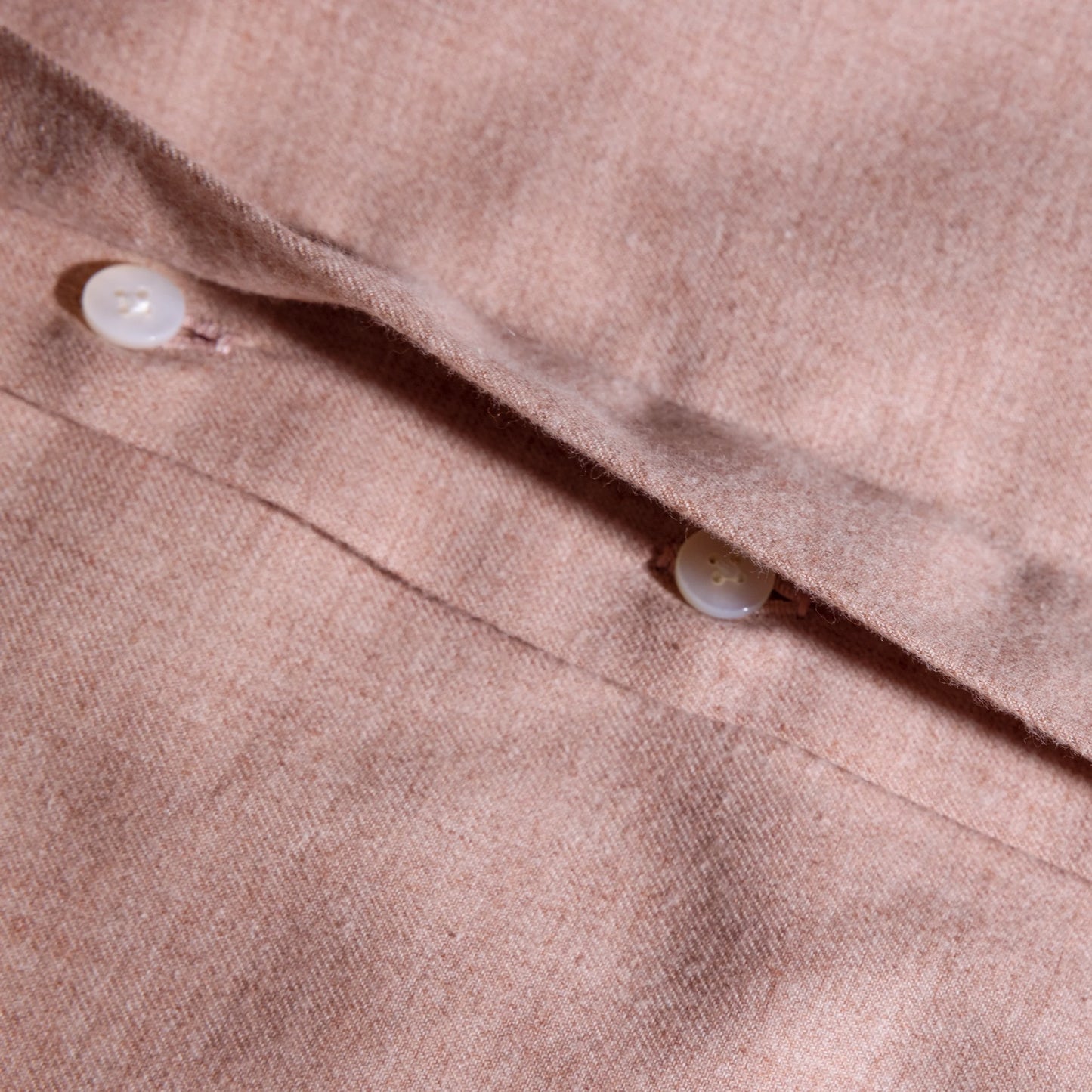 Shirt Omaha orange Swiss Cotton and Wool twill