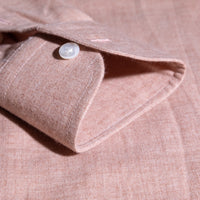Shirt Omaha orange Swiss Cotton and Wool twill