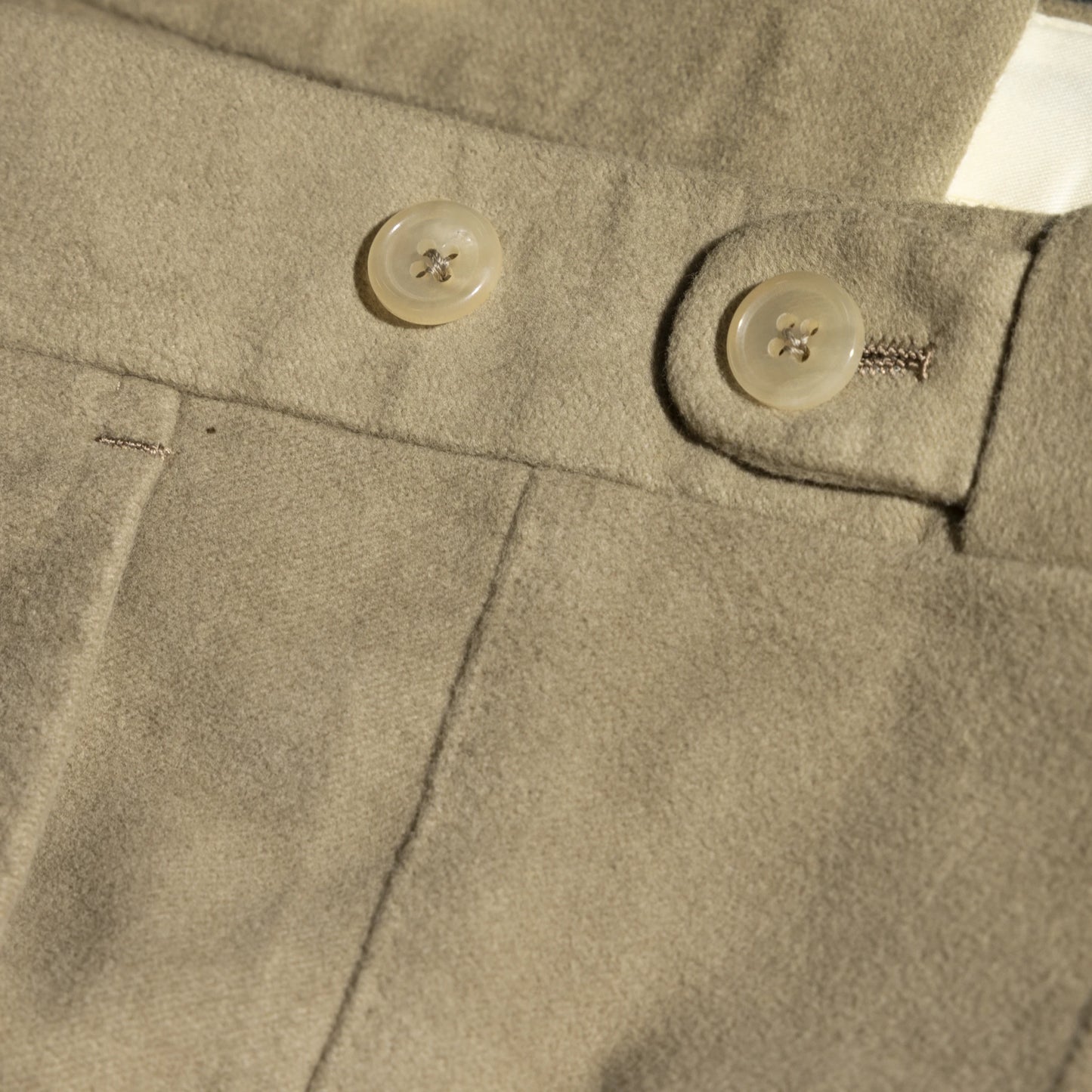 Trousers Hong Kong lovat Cotton Moleskin