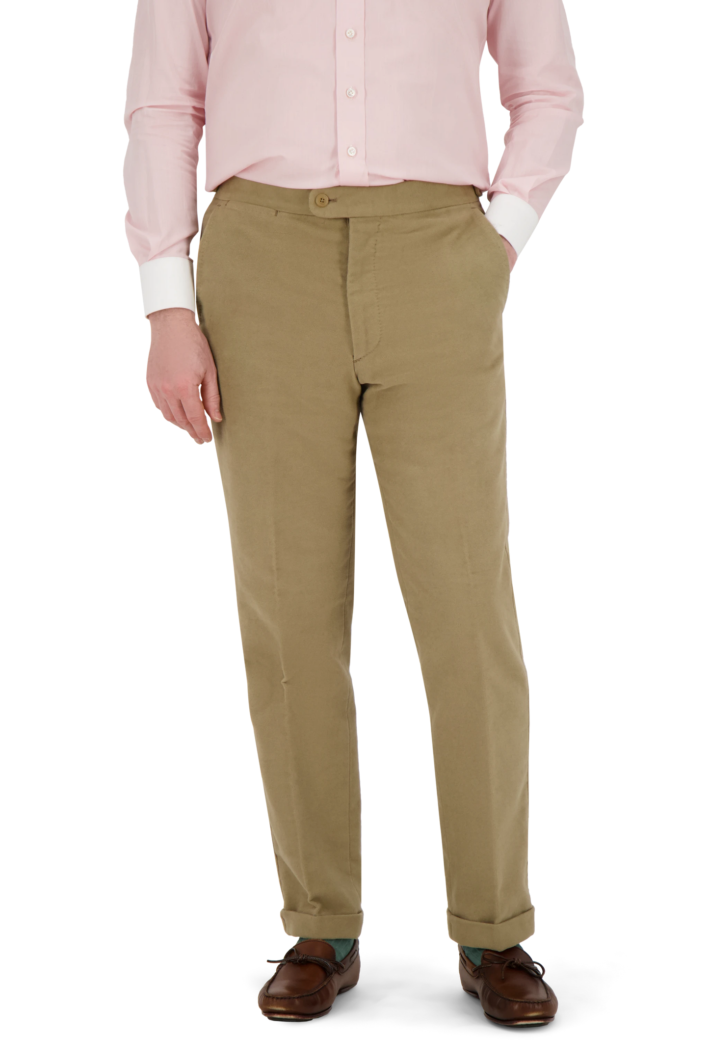 Trousers Hong Kong lovat Cotton Moleskin