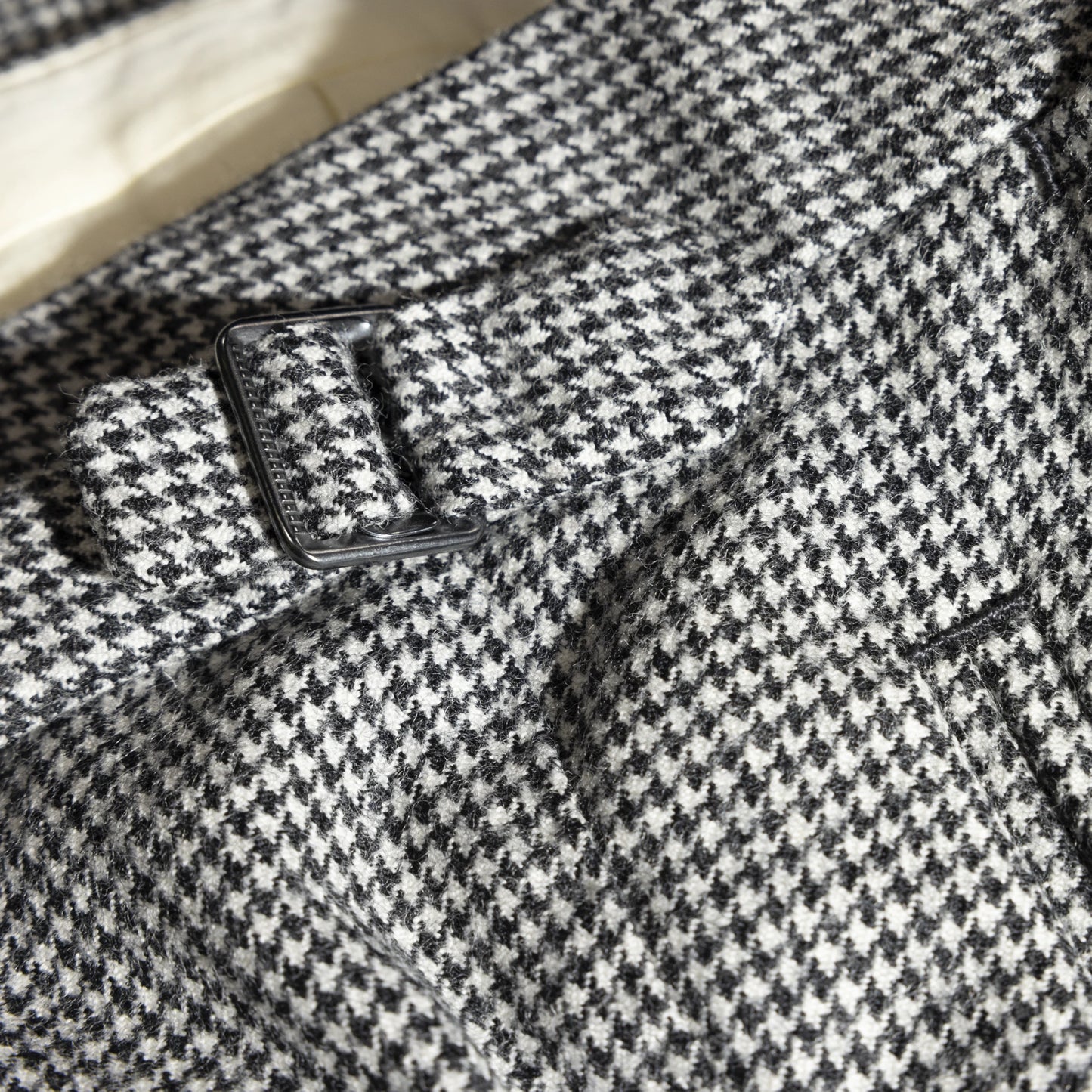 Trousers Amsterdam black and white Wool houndstooth