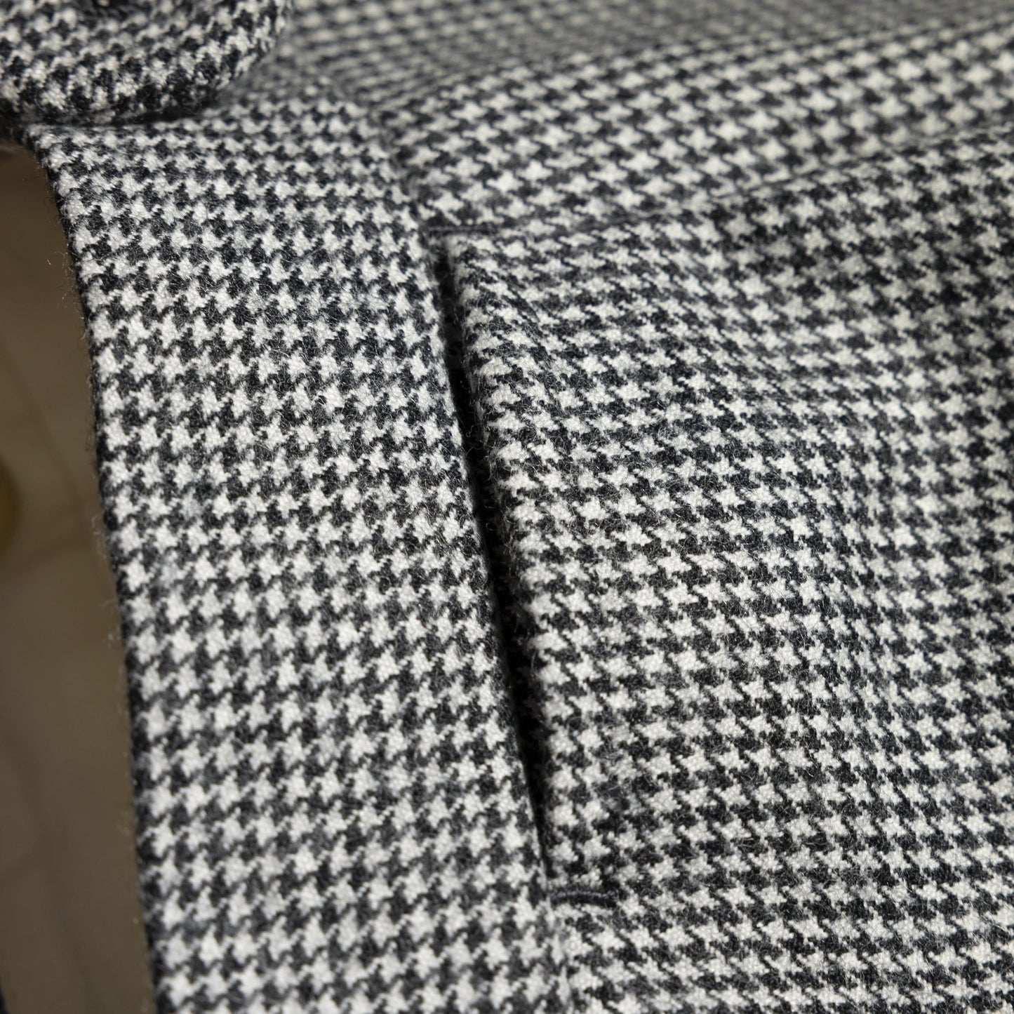 Trousers Amsterdam black and white Wool houndstooth