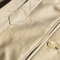 Trousers Charlotte sand Wool and Cashmere herringbone