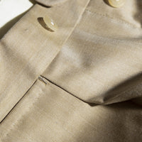 Trousers Charlotte sand Wool and Cashmere herringbone