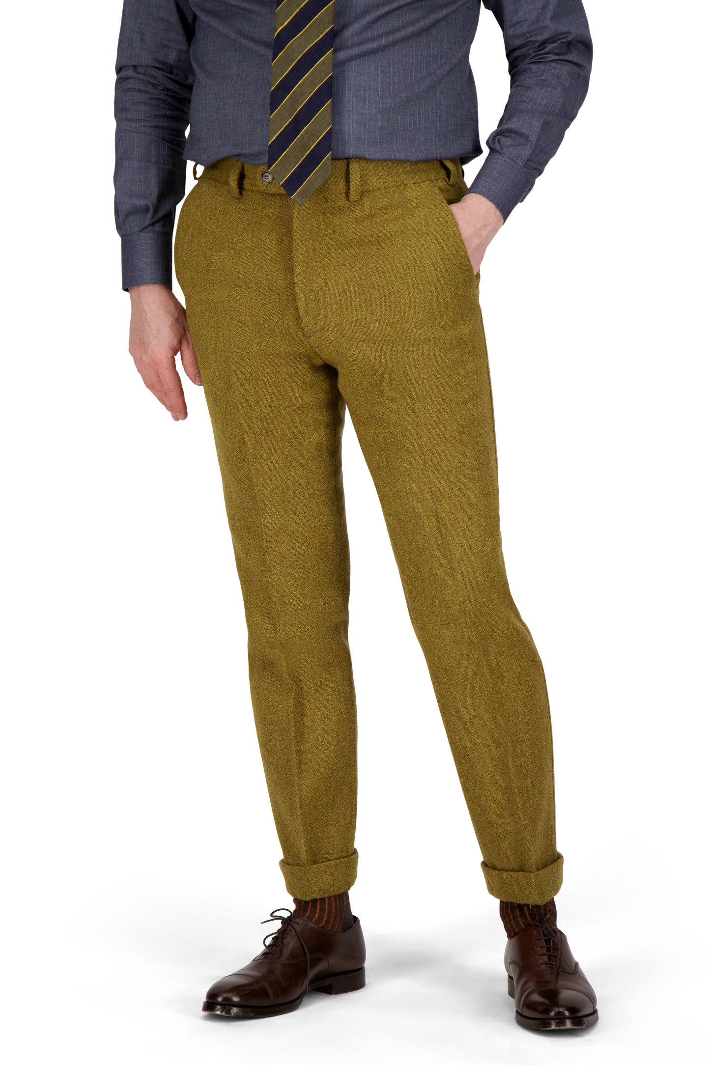 Trousers Sacramento lovat green Wool twist