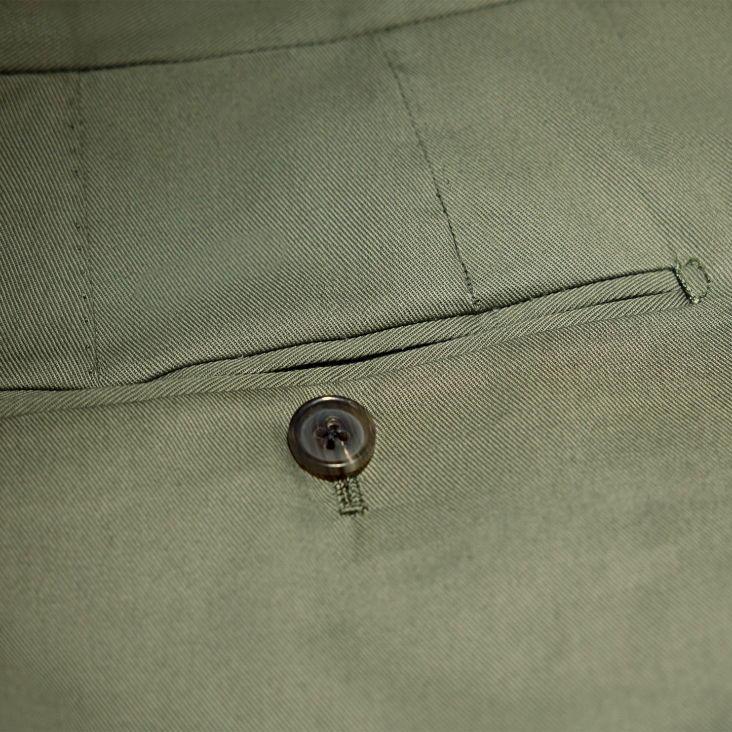 Trousers Hefei green Cotton twill