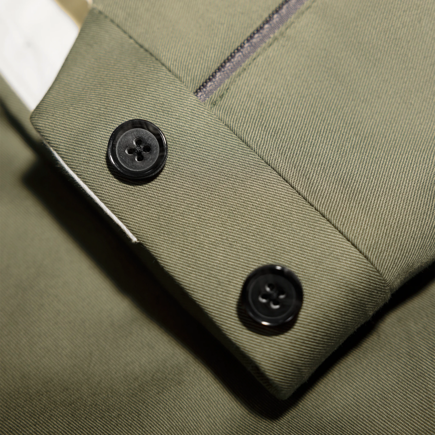 Trousers Hefei green Cotton twill